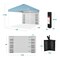 Best Choice Products 10x10ft Easy Setup Pop Up Canopy, Portable Tent w/ Side Wall, 1-Button Push, Case